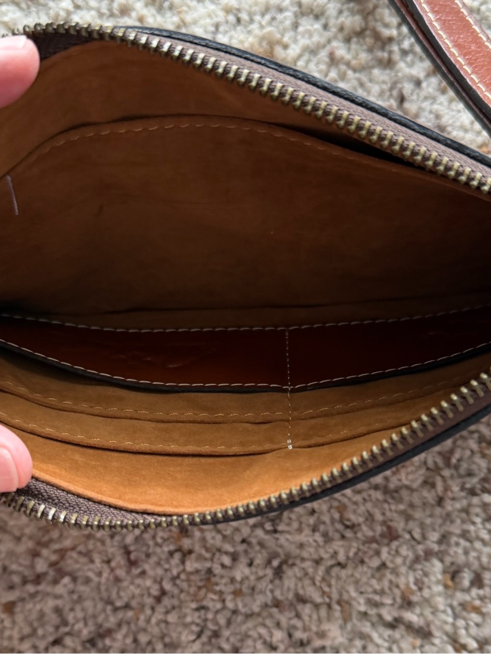 Patricia Nash Rustic Brown Leather Wristlet Wallet - Picture 5 of 5